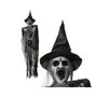 Atosa Figura Decorativa Bruja Colgante con Luz, Sonido y Movimiento 170 cm