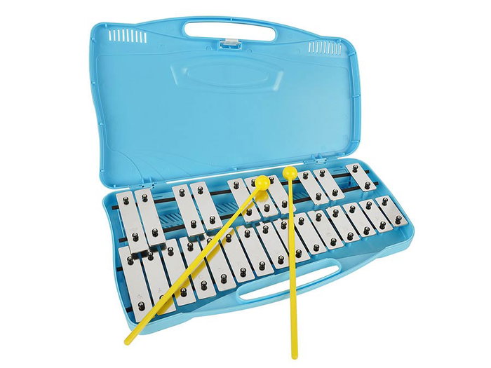 Glockenspiel, 25 Notes, G-G, In Plastic Case, With