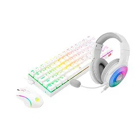 Redragon S129W Combo de Teclado, Ratón y Auricular Blanco Redragon S129W Combo de Teclado, Ratón y Auricular Blanco