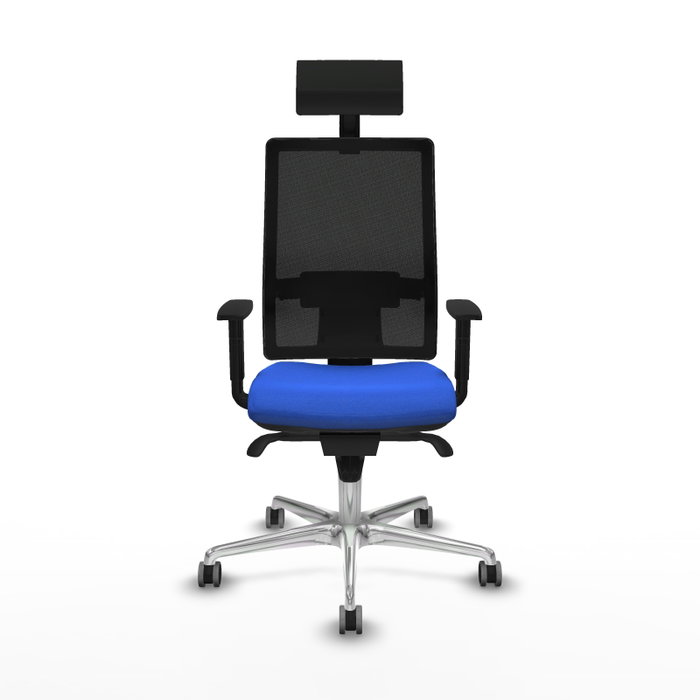 PIQUERAS Y CRESPO Silla de oficina Horna Azul con mecanismo Sincro