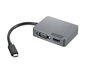 Lenovo USB-C Travel Hub Gen2 Adaptador de Extensión para Conexión de Monitor, Red y USB
