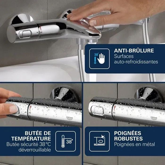 Grohe Precision Trend THM Mezclador Termostático de Baño / Ducha 1/2