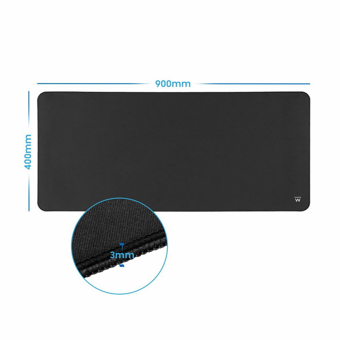 EWENT Alfombrilla de Ratón EW3182 XXL Negro