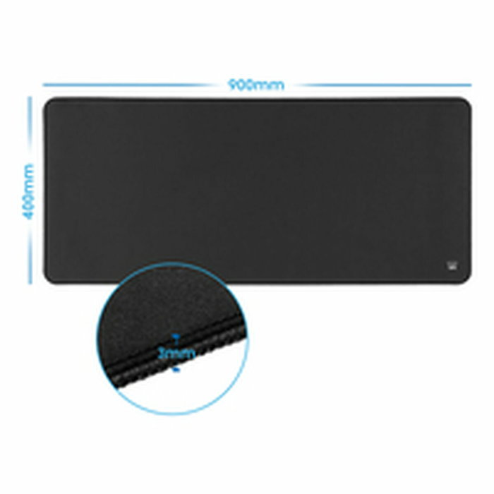 EWENT Alfombrilla de Ratón EW3182 XXL Negro