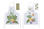 DKD Home Decor Set de 2 Delantales Tropic Garden Multicolor y Blanco