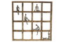 DKD Home Decor Decoración de Pared Mango 51x6,5x50,5 Personas Natural