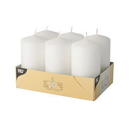 PAPSTAR Stumpenkerze Vela Pilar 11.5 cm Blanco