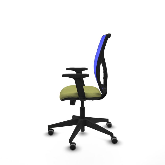 PIQUERAS Y CRESPO Silla de oficina Motilla con mecanismo Sincro, Verde oliva y Azul PIQUERAS Y CRESPO Silla de oficina Motilla con mecanismo Sincro, Verde oliva y Azul