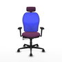PIQUERAS Y CRESPO Silla de oficina Jorquera Morado y Azul