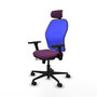 PIQUERAS Y CRESPO Silla de oficina Jorquera Morado y Azul