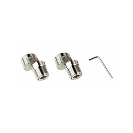Verhal Kit de Excéntricas Extensibles con 2 Excéntricas 1/2"-3/4" 10x(40-50)mm y 2 Juntas Ø13-Ø25 mm para Tubería