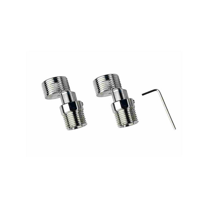 Verhal Kit de Excéntricas Extensibles con 2 Excéntricas 1/2"-3/4" 10x(40-50)mm y 2 Juntas Ø13-Ø25 mm para Tubería