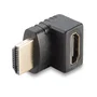 Lindy 41086 Adaptador HDMI Macho a Hembra, Cambiador de Género con Contactos Chapados en Oro, Negro