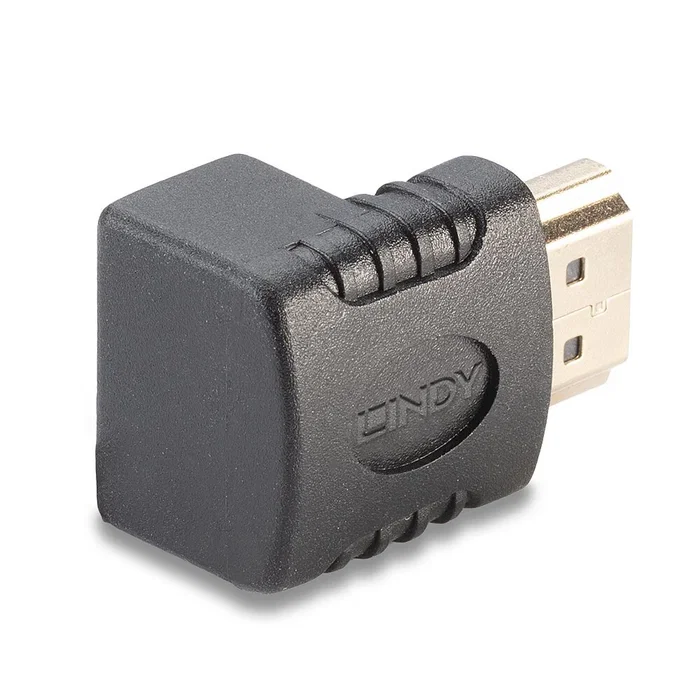 Lindy 41086 Adaptador HDMI Macho a Hembra, Cambiador de Género con Contactos Chapados en Oro, Negro