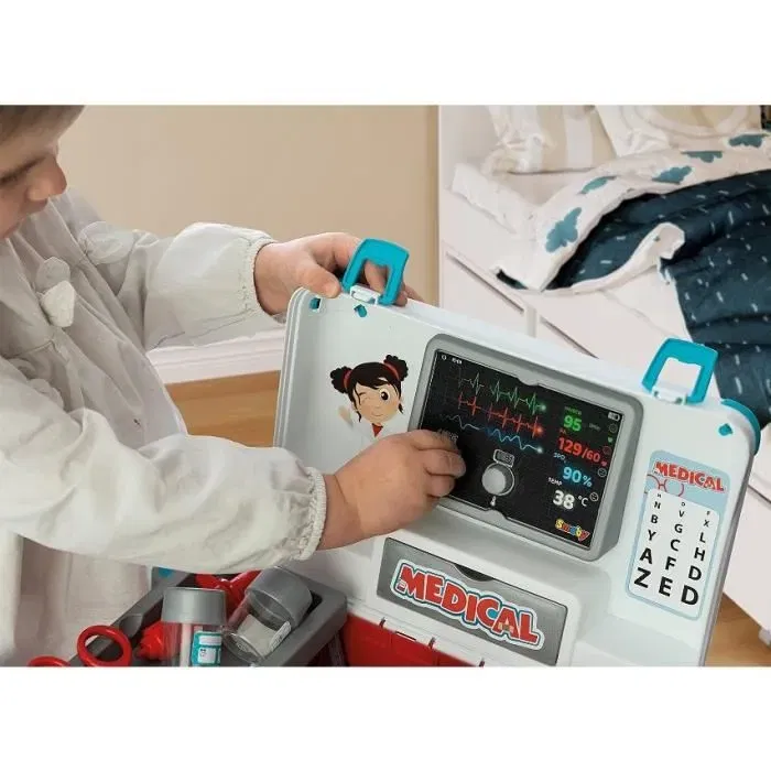 Smoby Maletín Médico con Numerosos Accesorios, Fabricado en Francia, para Niños a Partir de 3 Años SMO1693315399836 Smoby Maletín Médico con Numerosos Accesorios, Fabricado en Francia, para Niños a Partir de 3 Años SMO1693315399836