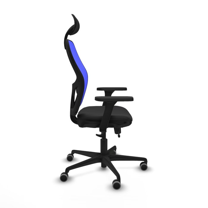 PIQUERAS Y CRESPO Silla de oficina Jorquera con mecanismo Sincro/Traslack, Azul y Negro PIQUERAS Y CRESPO Silla de oficina Jorquera con mecanismo Sincro/Traslack, Azul y Negro