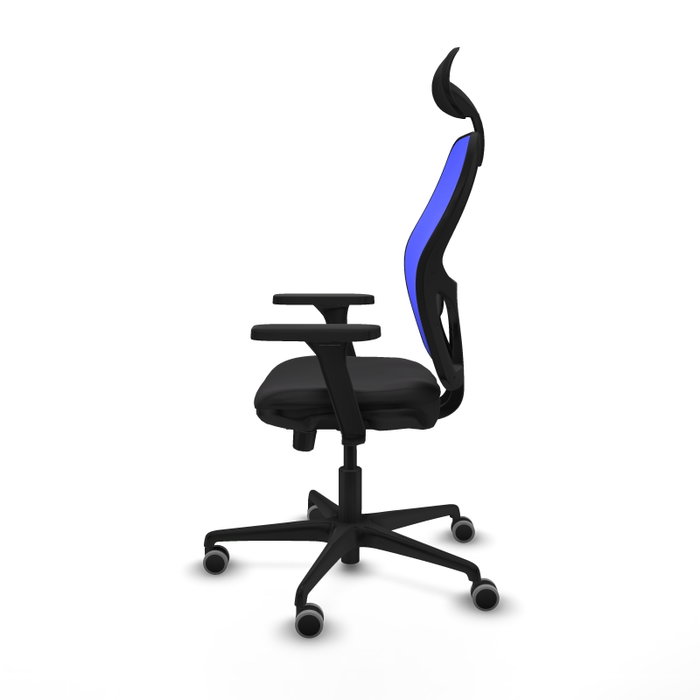 PIQUERAS Y CRESPO Silla de oficina Jorquera con mecanismo Sincro/Traslack, Azul y Negro PIQUERAS Y CRESPO Silla de oficina Jorquera con mecanismo Sincro/Traslack, Azul y Negro