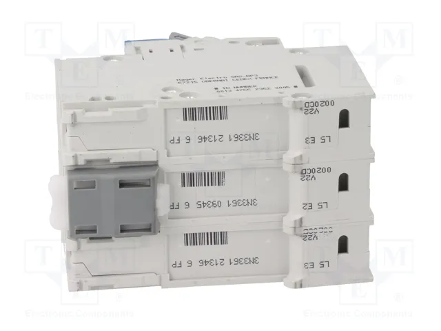 HAGER Interruptor magnetotérmico MCN320E 20A 3 polos 6kA