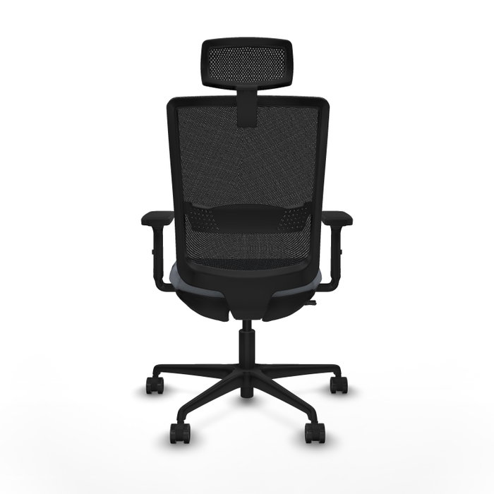 PIQUERAS Y CRESPO Silla de oficina Haches Gris con Mecanismo Sincro/Traslack