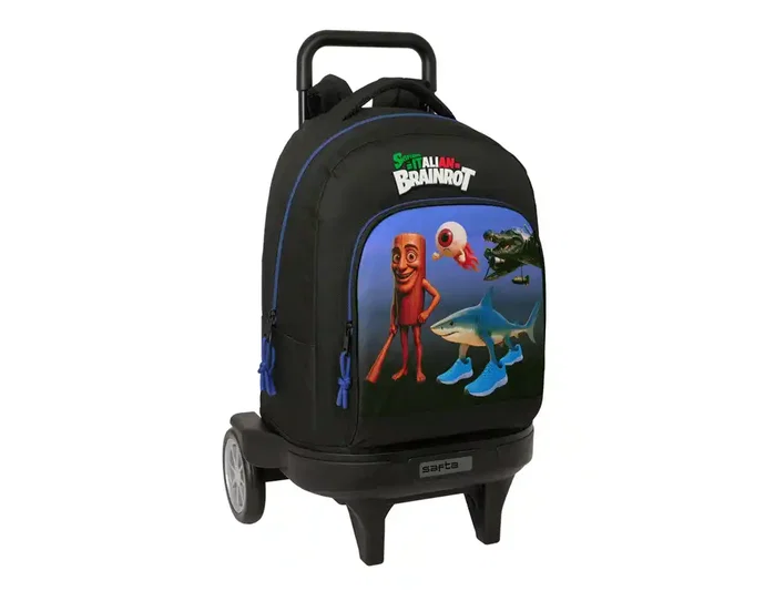 Safta Mochila con Ruedas Brainrot Compact Evolution Extraíble