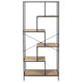 Home Deco Factory Estantería Edison 80x30x180 cm Negro
