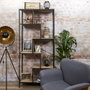 Home Deco Factory Estantería Edison 80x30x180 cm Negro