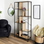 Home Deco Factory Estantería Edison 80x30x180 cm Negro