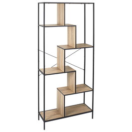 Home Deco Factory Estantería Edison 80x30x180 cm Negro