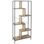 Home Deco Factory Estantería Edison 80x30x180 cm Negro