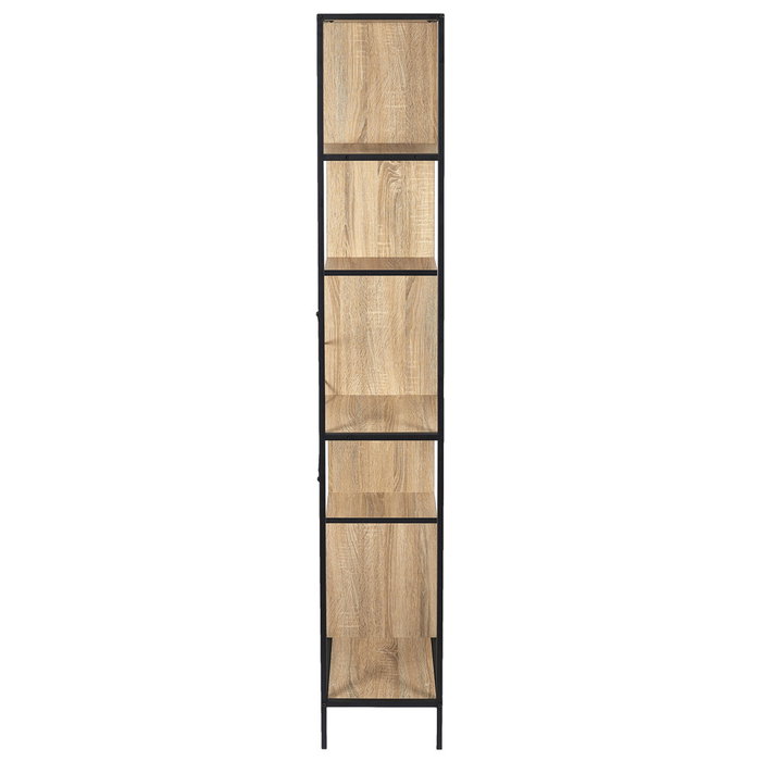 Home Deco Factory Estantería Edison 80x30x180 cm Negro