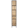 Home Deco Factory Estantería Edison 80x30x180 cm Negro