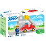 Playmobil Camión De Bomberos Junior 71683 con Escalera y Figura para +12 Meses