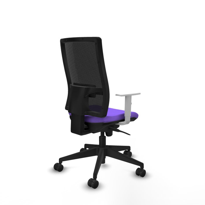 PIQUERAS Y CRESPO Silla de oficina Horna con mecanismo Sincro, Lila y Negro PIQUERAS Y CRESPO Silla de oficina Horna con mecanismo Sincro, Lila y Negro