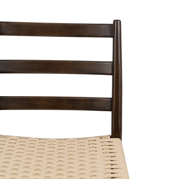 Silla Marrón Madera / Fibra Salón 44 X 50 X 80 cm