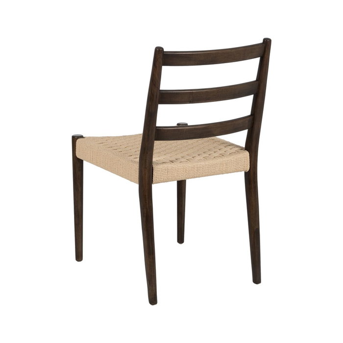 Ixia Silla de Salón Marrón Madera y Fibra