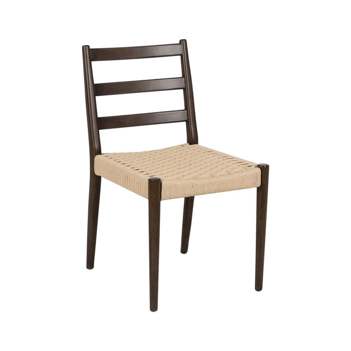 Ixia Silla de Salón Marrón Madera y Fibra