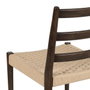 Ixia Silla de Salón Marrón Madera y Fibra