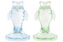 DKD Home Decor Candelabro Mediterraneo Cnacc 26 Azul Verde 8 x 12.3 x 8 cm (4 Unidades)