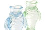 DKD Home Decor Candelabro Mediterraneo Cnacc 26 Azul Verde 8 x 12.3 x 8 cm (4 Unidades)