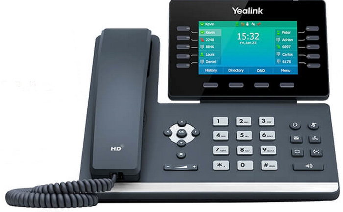 Yealink SIP-T54W Teléfono IP Negro