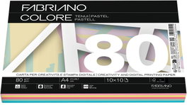 SADIPAL Paquete de papel Fabriano A4 80g colores surtido pastel