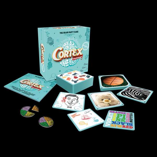 Asmodee Cortex Challenge Juego de Mesa, Juego de Agilidad Visual y Memoria para 6 Jugadores con 90 Cartas y 6 Puzzles-Cerebro