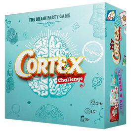 Asmodee Cortex Challenge Juego de Mesa, Juego de Agilidad Visual y Memoria para 6 Jugadores con 90 Cartas y 6 Puzzles-Cerebro