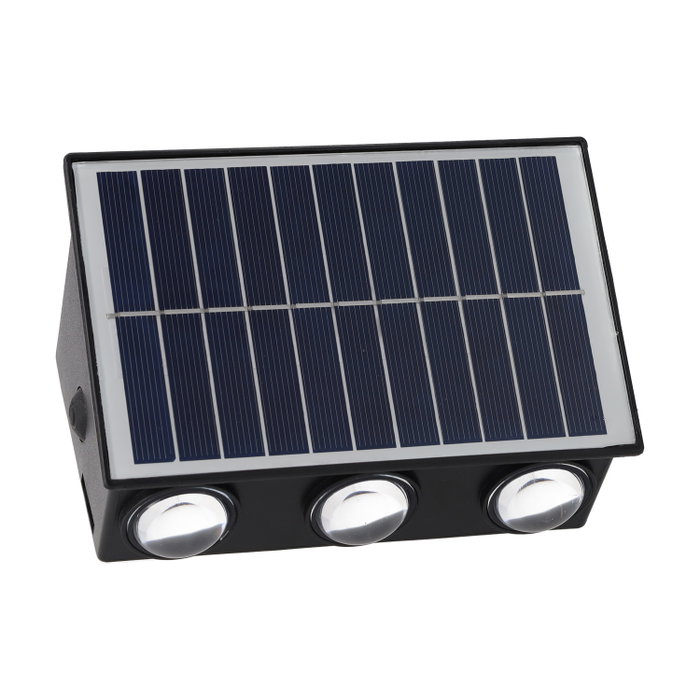 Aplique LED Solar Panel 3.0W Batería 3,7V IP65 Aplique LED Solar Panel 3.0W Batería 3,7V IP65