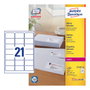 AVERY Zweckform L7160-100 Etiquetas de dirección blancas 63,5 x 38,1 mm