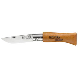 Opinel Navaja N° 2 Acero Carbono Hoja 3,5 cm Mango Haya
