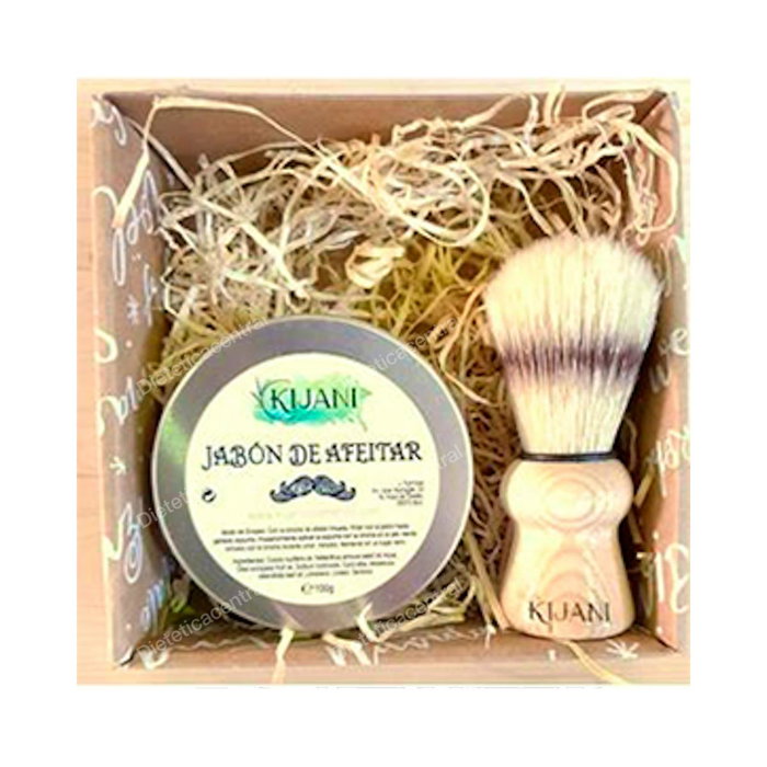 KIJANI Pack de Afeitado con Jabón de Lavanda y Brocha KIJANI Pack de Afeitado con Jabón de Lavanda y Brocha