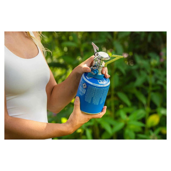 CAMPINGAZ Twister Connect PZ Hornillo de Gas, 2900 W, Encendido Piezoeléctrico, 1 Zona, Azul y Acero Inoxidable, 2227139