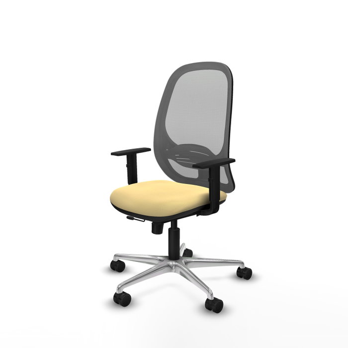 PIQUERAS Y CRESPO Silla de oficina Cilanco con mecanismo Sincro/Traslack Crema y Gris PIQUERAS Y CRESPO Silla de oficina Cilanco con mecanismo Sincro/Traslack Crema y Gris