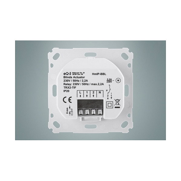 eQ-3 Homematic IP HmIP-BBL Transmisor para persianas Blanco